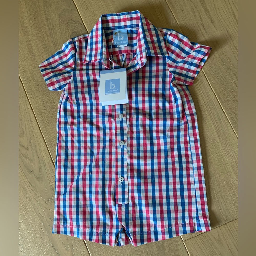 Bella Bliss NWT 9m boys romper